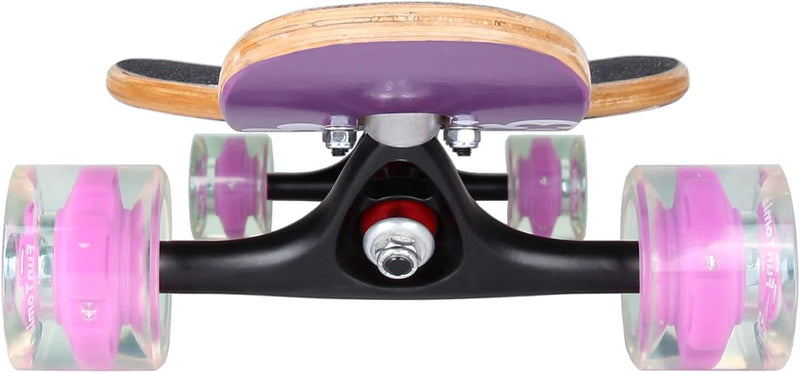 FunTomia Longboard mit 3 Flex Stufen Drop Through Cruiser Komplettboard Mach1 Speed Kugellager T-Too