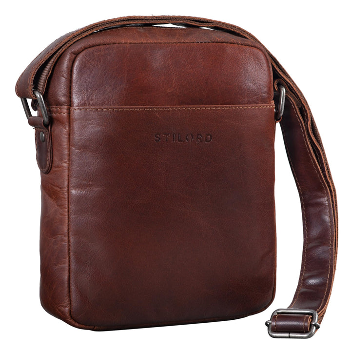 STILORD 'Nils' Vintage Ledertasche Umhängetasche Klein für Herren Damen Tablettasche 9.7 Zoll DIN A5