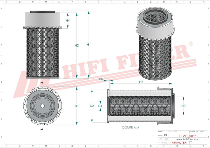 HIFI FILTER Luftfilter SA 11773 K
