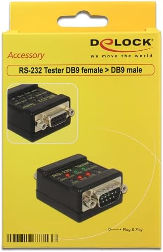 DeLock RS-232 Tester DB9 Buchse > DB9 Stecker