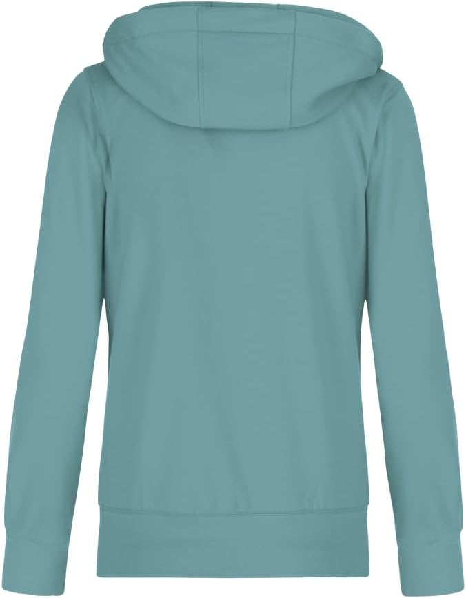 Trigema Damen 577907 Kapuzenpullover, Seegras, XL EU