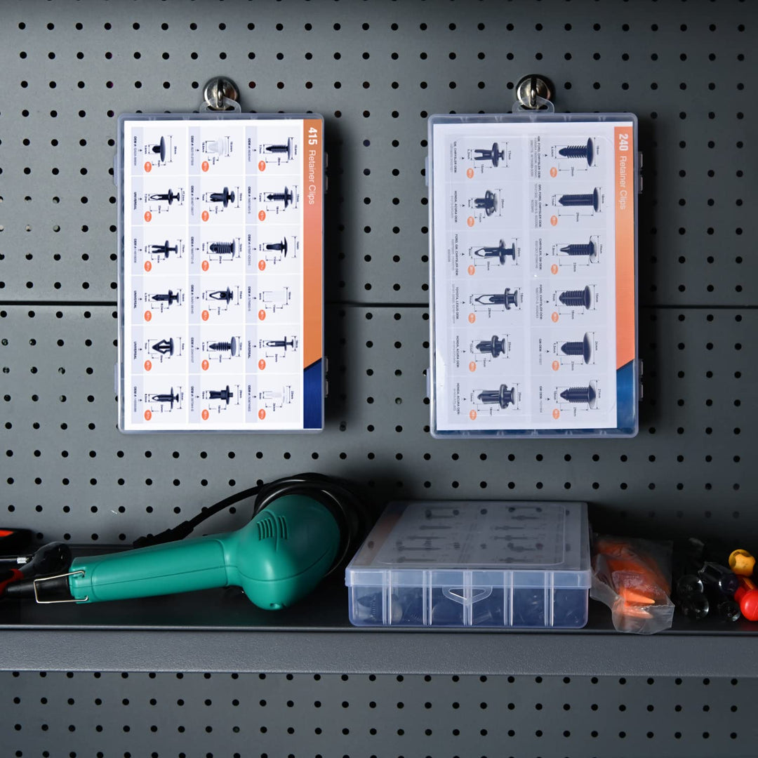 GOOACC 700 Stück Auto Push Retainer Clips Auto Fasteners Sortiment 30 Grössen Nylon Stossstange Fend