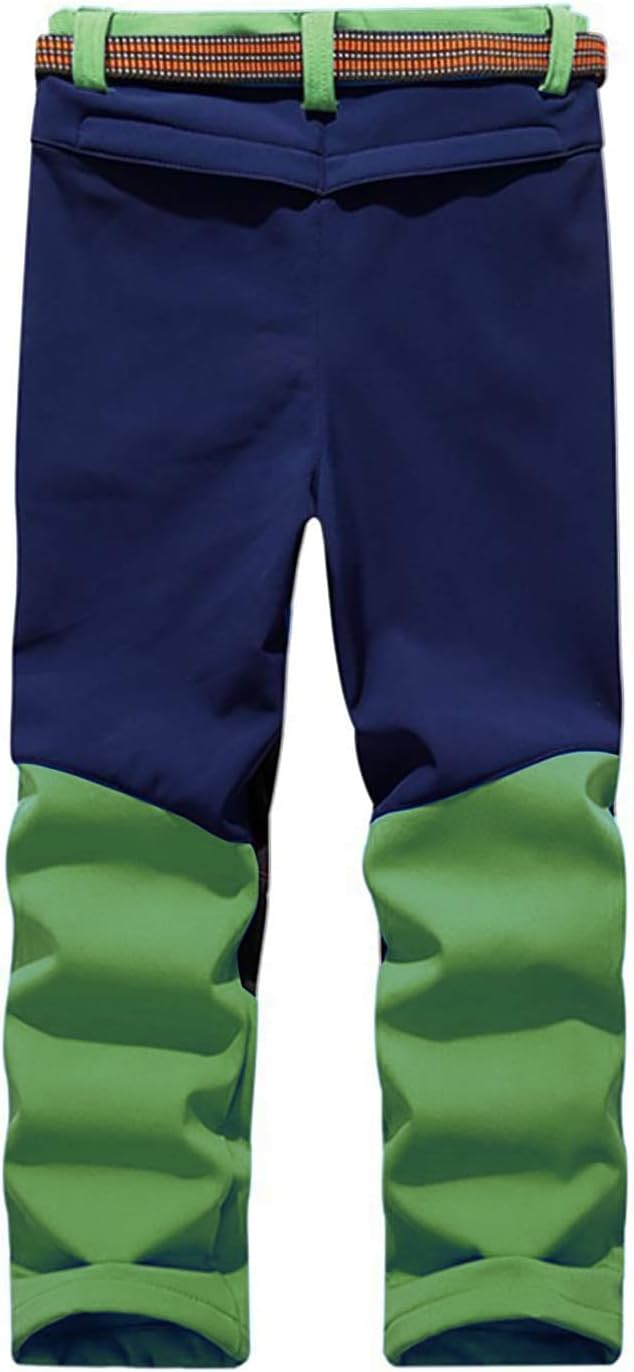 Echinodon Kinder Softshellhose mit Fleecefütterung Hose Wasserabweisend Winddicht Atmungsaktiv Warm