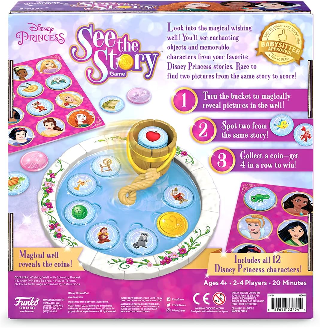 Funko Games Funko Signature : Disney Princess See The Story Game - Disney Princesses - Light Strateg