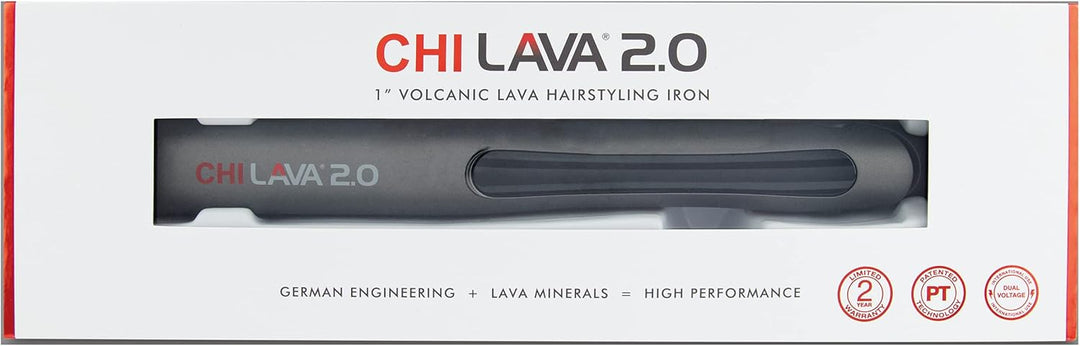 CHI LAVA 2.0 Haarglätter - Professionelles Stylingeisen, Made in Germany, Hochwertige Keramikplatten