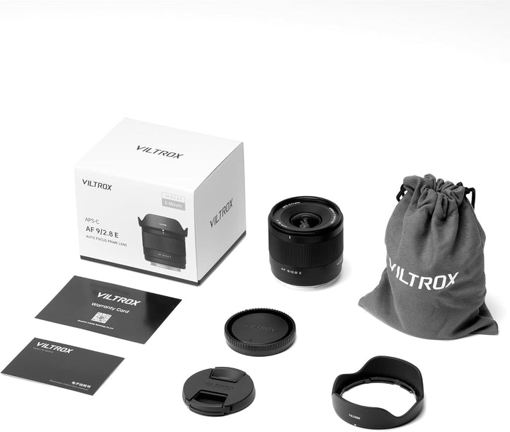 VILTROX 9mm f2.8 E, AF 9mm F2.8 Air E Mount Objektiv für Sony E, Autofokus APS-C Ultraweitwinkelobje