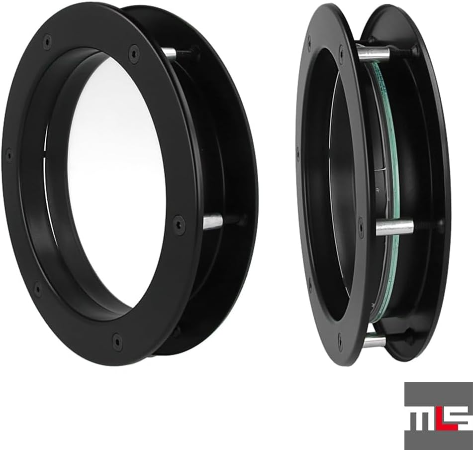 MLS Bullauge B4000, Bullauge für Türen, Robustes Aluminium, VSG-Sicherheitsglas, Passend für 40 mm S