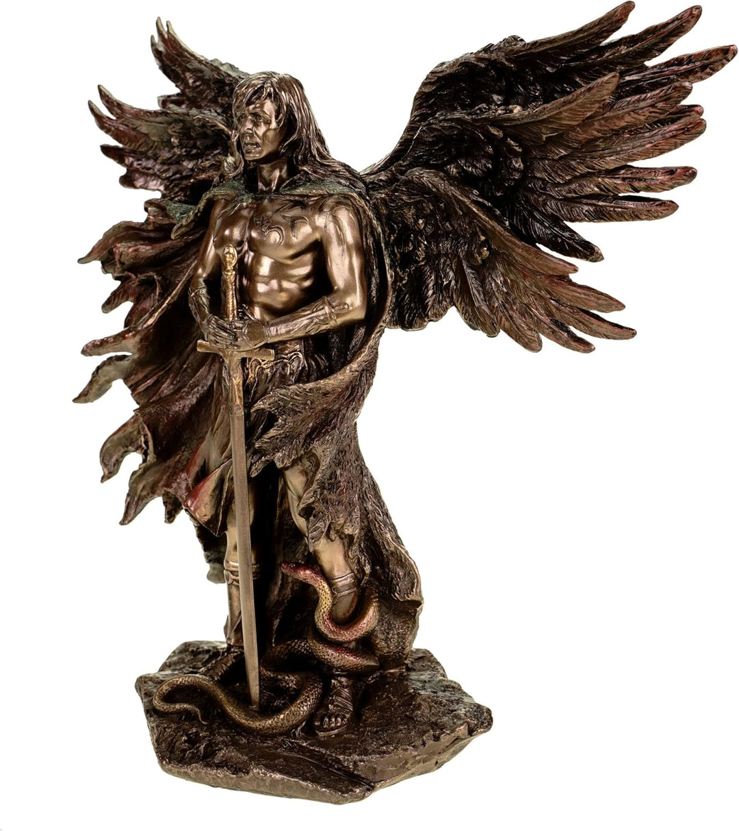 Veronese by Joh. Vogler Erzengel Metatron mit 6 Flügeln bronziert/col. Figur Skulptur 2013