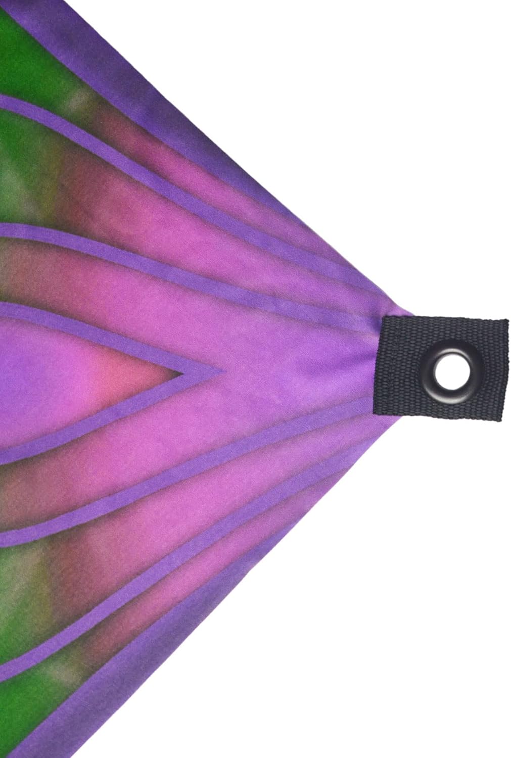 PSYWORK Schwarzlicht Segel Spandex | Backdrop Neon Sacred Church | 2,25 x 2,25m | UV-aktiv | Leuchte