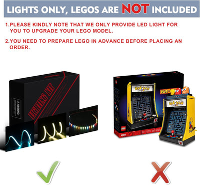 Led Licht Set für Lego Icons 10323 - PAC-Man Arcade (Kein Lego), Dekorationsbeleuchtungsset für Lego