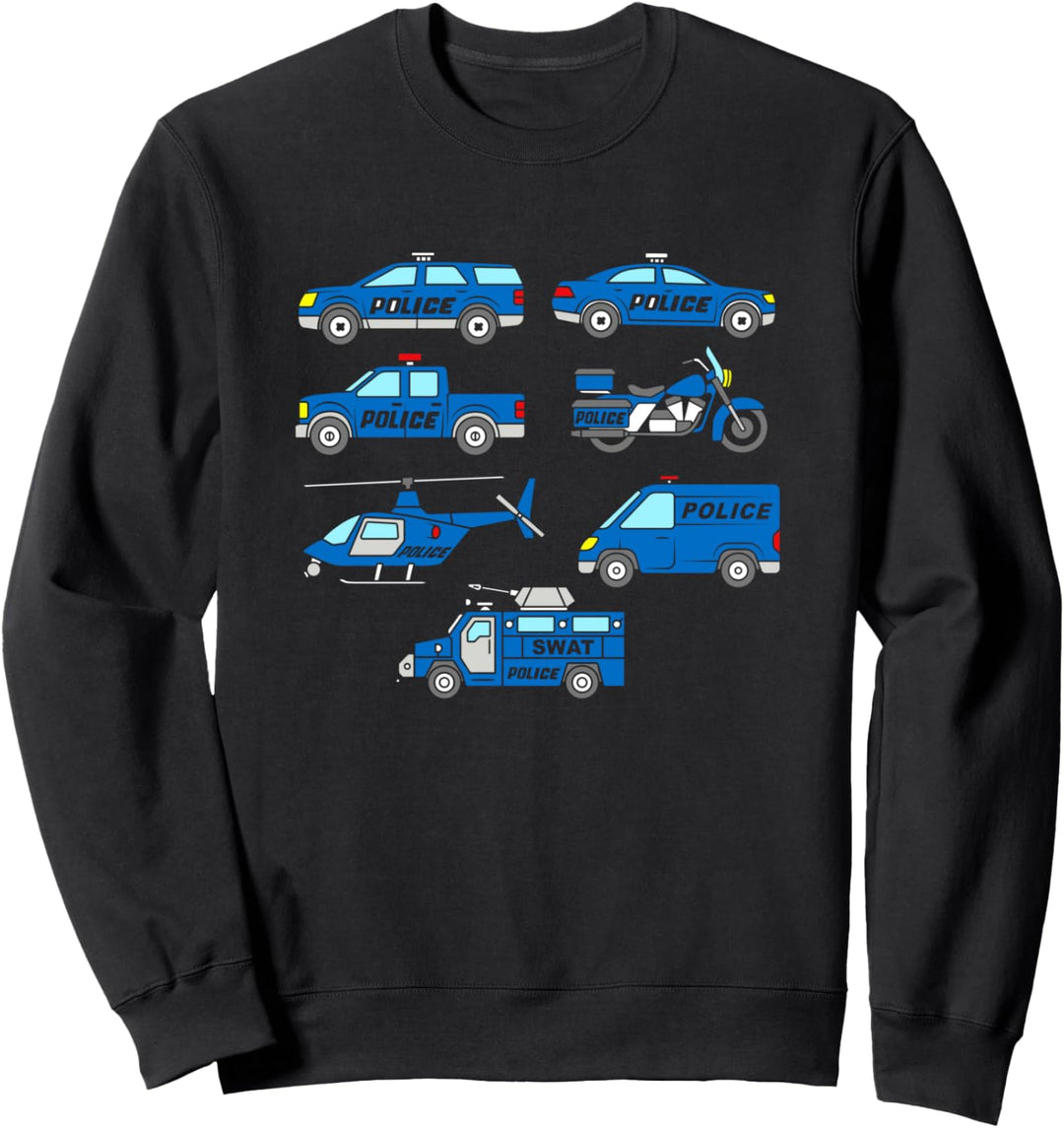 Polizeiwagen Einsatzfahrzeug Cop Polizei Notfall Polizist Sweatshirt