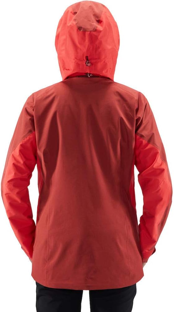 Haglöfs Skijacke Frauen Niva Jacket wasserdicht, winddicht, atmungsaktiv XL Rot (hibiscus red/Brick