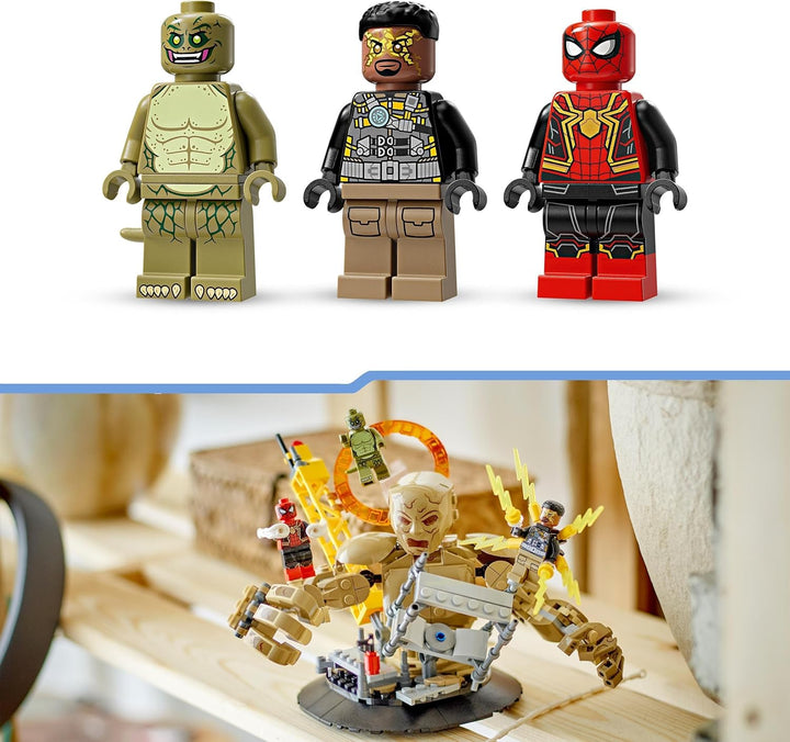 LEGO Marvel Spider-Man vs. Sandman: Showdown, Superhelden-Spielzeug mit Figuren inkl. Lizard und Ele