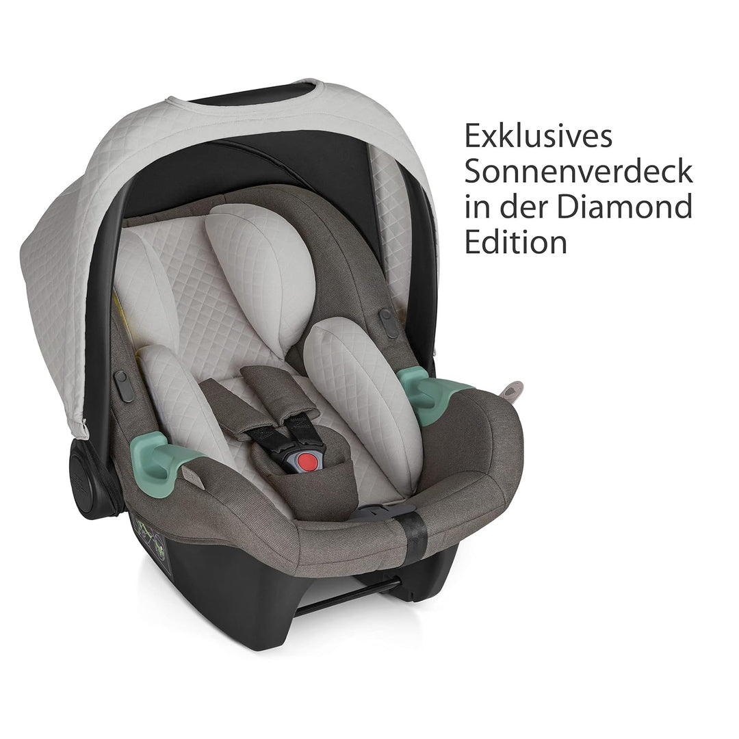 ABC Design Baby Autositz Tulip Diamond Edition – Babyschale für Gruppe 0+ i-Size bis 13 KG – Verstel