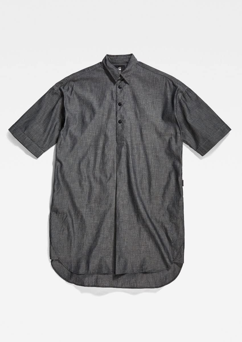 G-STAR RAW Damen Shirt Dress Dress XXS Schwarz (Jet Black D21884-d105-a814), XXS Schwarz (Jet Black