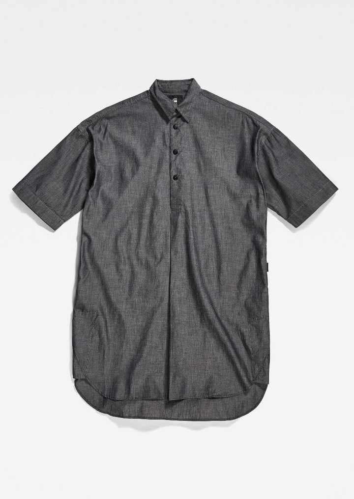 G-STAR RAW Damen Shirt Dress Dress XXS Schwarz (Jet Black D21884-d105-a814), XXS Schwarz (Jet Black