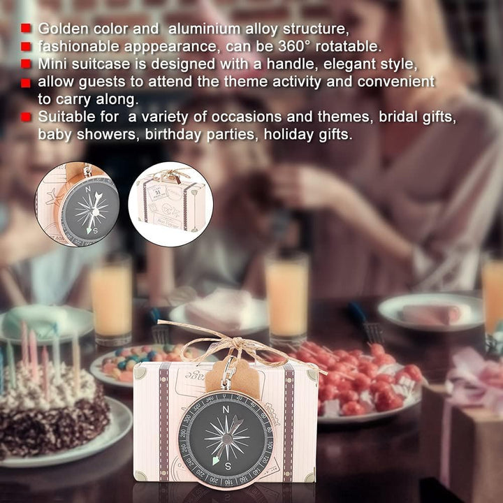 20 Stück Mini Koffer Gastgeschenke Hochzeit, Handarbeitskoffer Gastgeschenk Box, Parteibevorzugung M