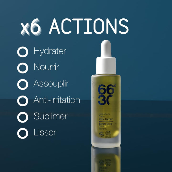 66°30 Barber Cycle 5-in-1 Beard OIL 30ml