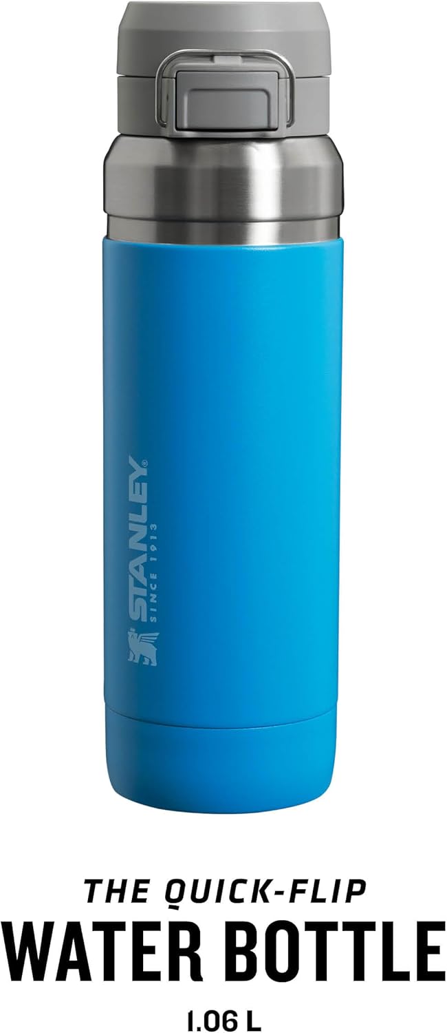 Stanley Quick Flip Trinkflasche Edelstahl - Hält 7+ Stunden Kalt - Wasserflasche BPA-Frei - Spülmasc