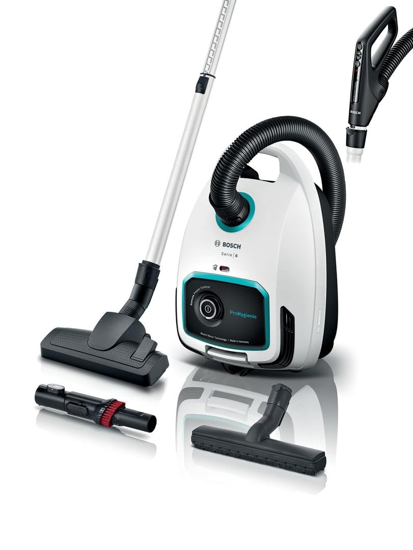 Bosch ProHygienic BGL6HYG1 Staubsauger mit Beutel, 4 L, 600 W, 75 dB, 12 Meter Kabel