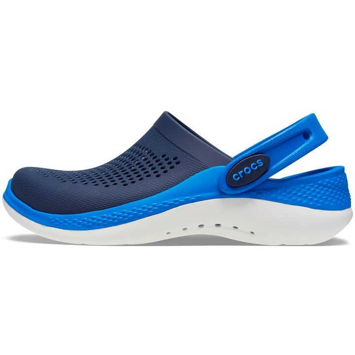 Crocs unisex-child Literide 360 Clog Clog, Navy/Bright Cobalt, 23/24 EU