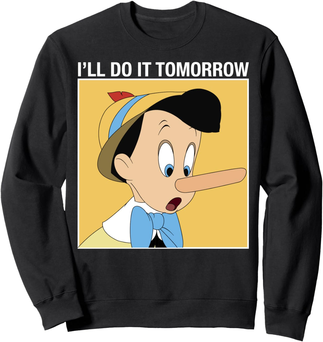 Disney Pinocchio I'll Do It Tomorrow Sweatshirt