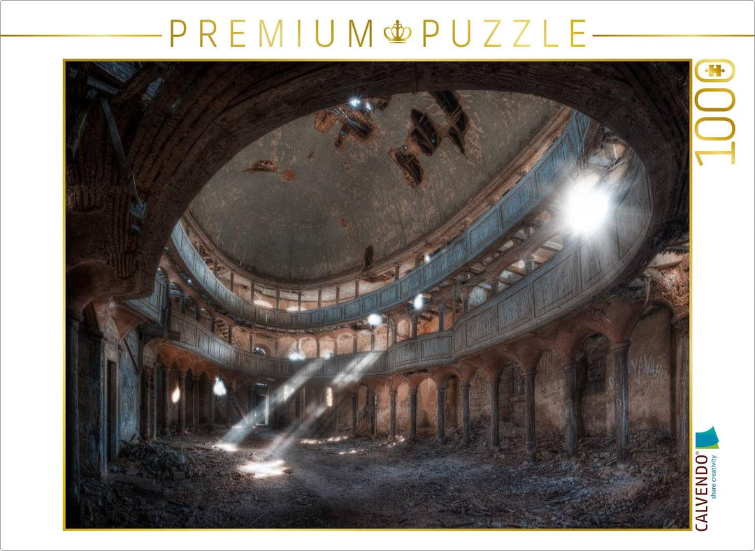 CALVENDO Puzzle The Chapel - alte, verlassene Kirche in Polen 1000 Teile Lege-Grösse 64 x 48 cm Foto