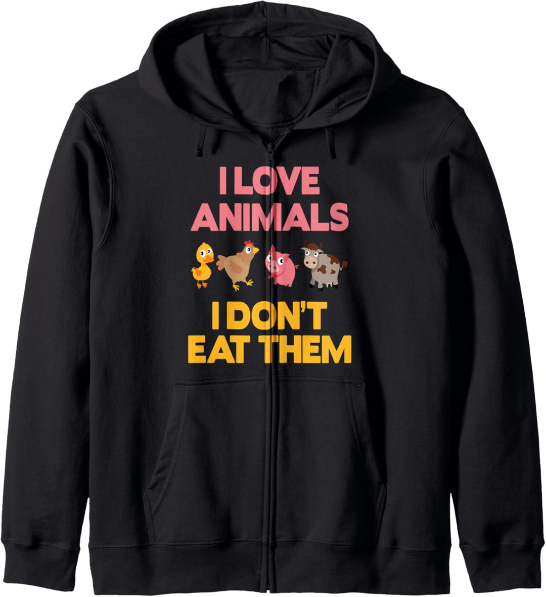 Vegane Vegetarierin Kapuzenjacke