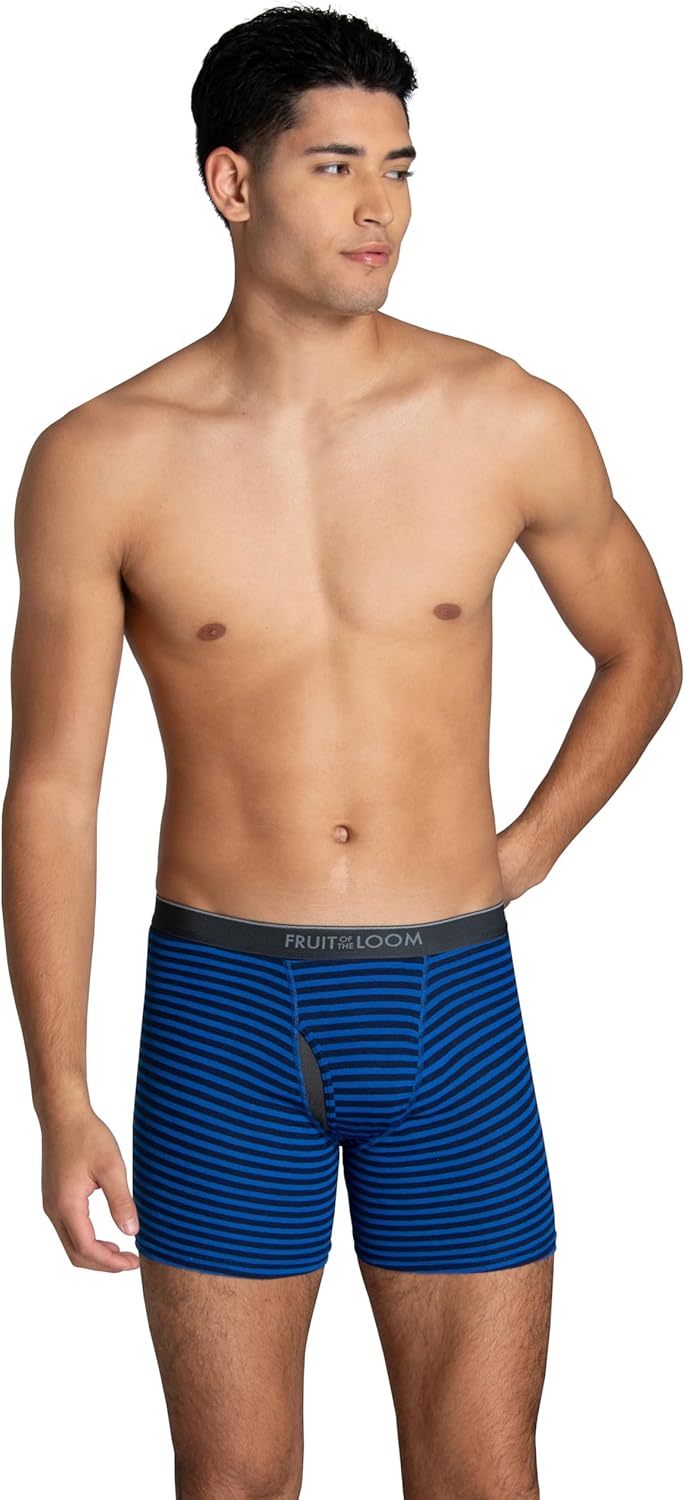 Fruit of the Loom Herren Coolzone Boxershorts Retroshorts (7er Pack) S 7 Stück – Gestreift/Massiv, S