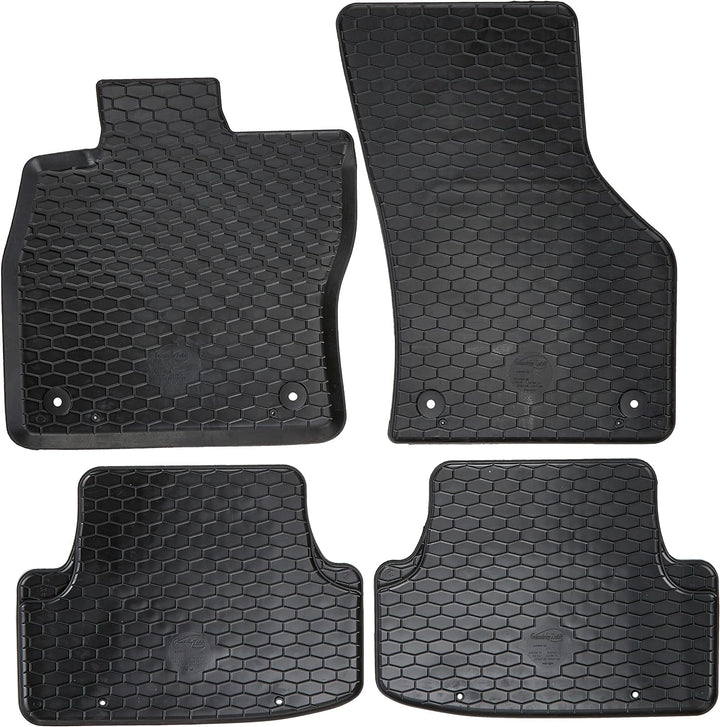Cora 000132119 Personalisierte Fussmatten aus Gummi, 4 Stück schwarz, schwarz