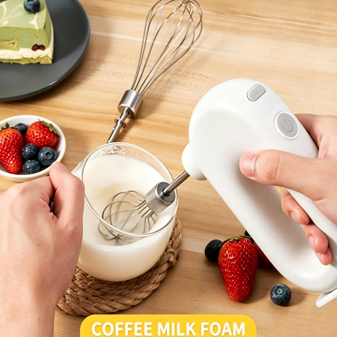 Kabelloser Handmixer Elektrischer Mini-Eierschläger 4-Gang-einstellbarer Mini-Handmixer Elektrischer