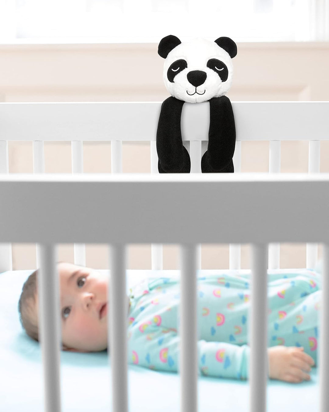 Skip Hop Einschlafhilfe und Babytröster Panda mit Musik- und Aufnahmefunktion, mit Sensor der durch