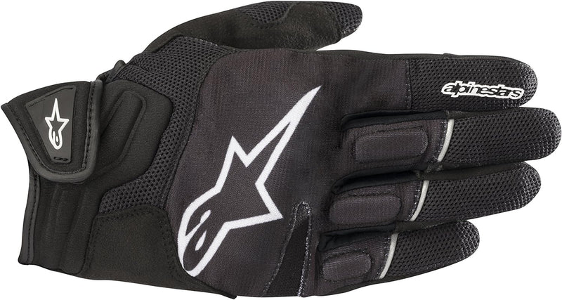 Alpinestars Motorradhandschuhe Atom Gloves Black White, Schwarz/Weiss, XXL, 357401812-XXL XXL Schwar