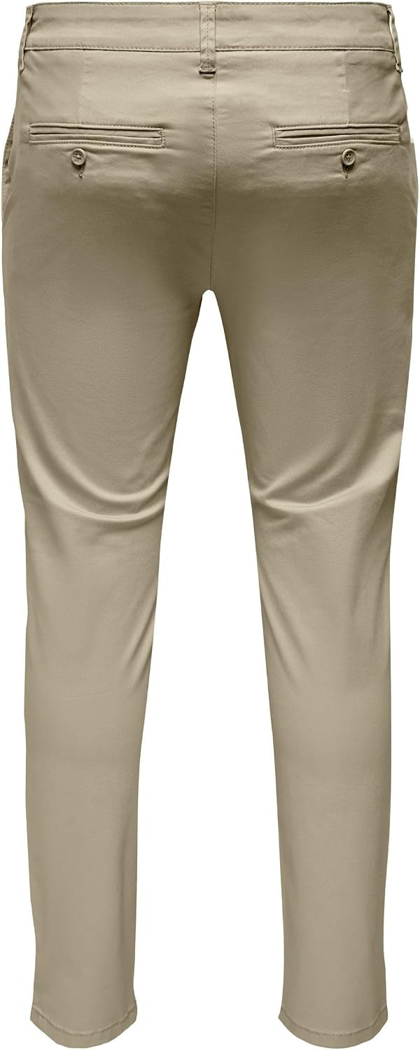 ONLY &amp; SONS Herren Chino-Hose 34W / 32L Chinchilla, 34W / 32L Chinchilla