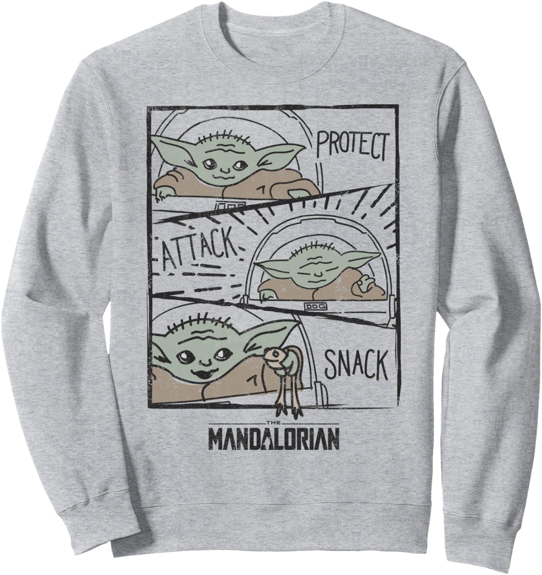 Star Wars The Mandalorian The Child Protect Attack Snack Sweatshirt