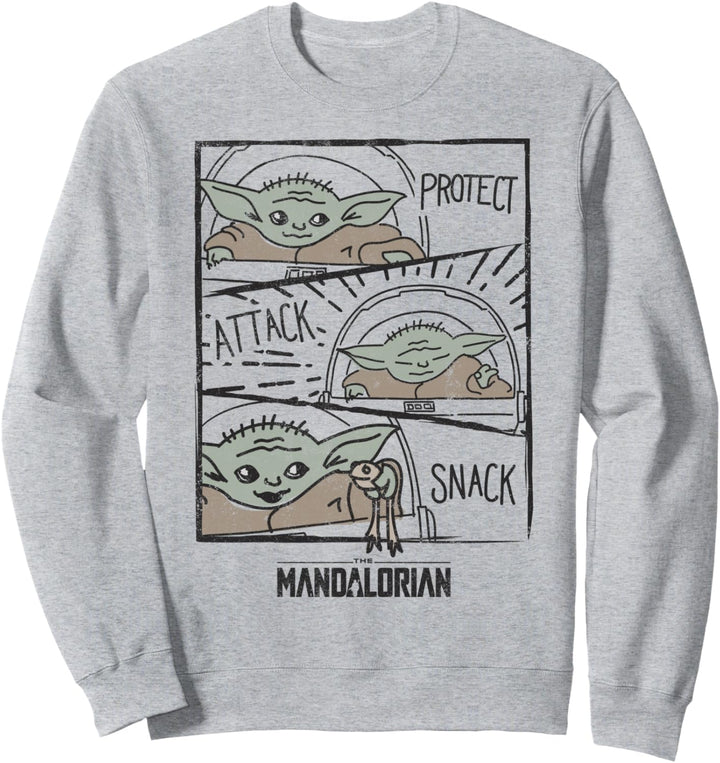 Star Wars The Mandalorian The Child Protect Attack Snack Sweatshirt