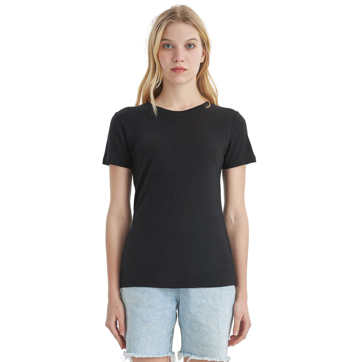 Merino Protect 100% Merino Wolle Shirt Damen Kurzarm Rundhals Wolle Unterhemd Geruchsresistenz Funkt