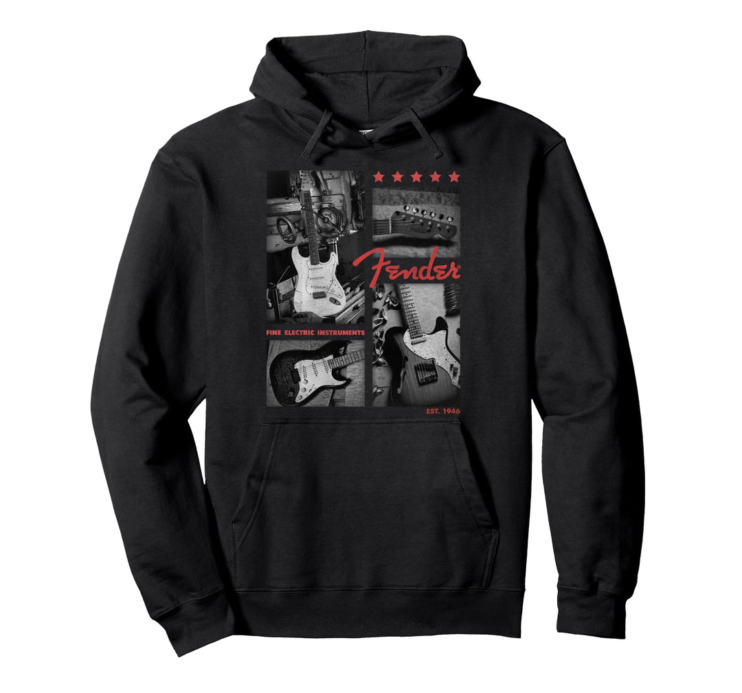 Fender Est. 1946 Electric Guitar Panels Pullover Hoodie