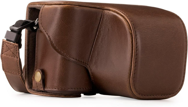 MegaGear "Immer bereit" Sony Leder Kameratasche - Stativ und peripheren Freundlich Zubehör - Kompati