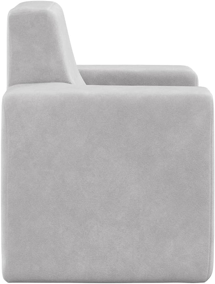 Kindersofa 52x39x50 cm Hellgrau Weich Plüsch Kinderzimmer MöBel Schlafcouch Mini Sofas & Couches Kin