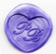 Siegelstempel mit Ihrem Logo - herzförmig - 30x25mm