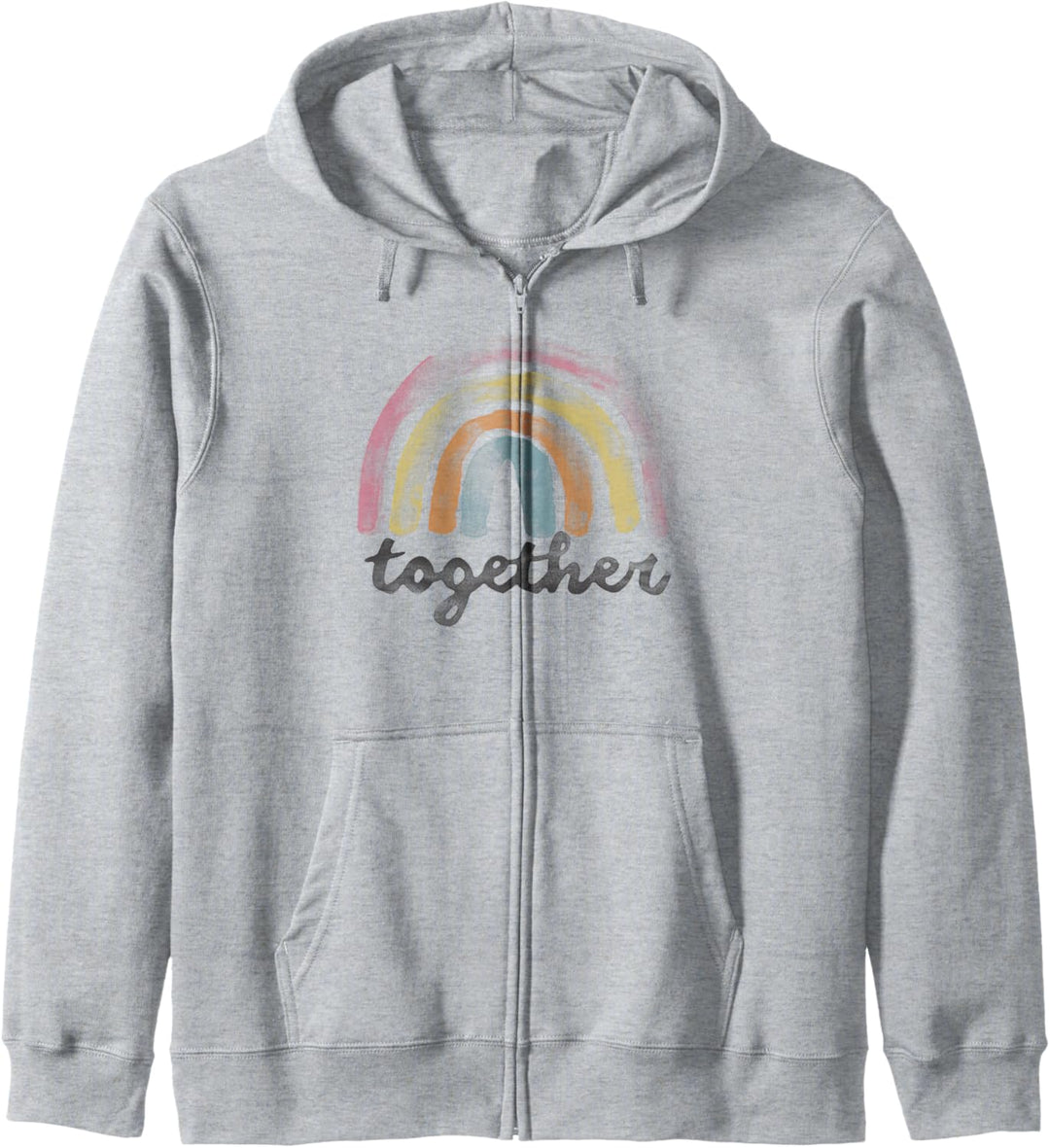 Trendy Simple Rainbow Together Kapuzenjacke
