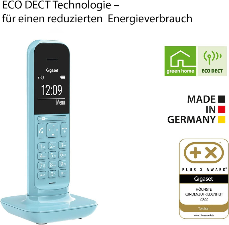 Gigaset CL390HX - Design DECT-Mobilteil mit Ladeschale - Fritzbox-kompatibel - Schnurloses Telefon f