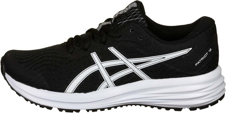 ASICS Patriot 12 GS Laufschuh Kinder 32.5 EU Schwarz Weiss, 32.5 EU Schwarz Weiss