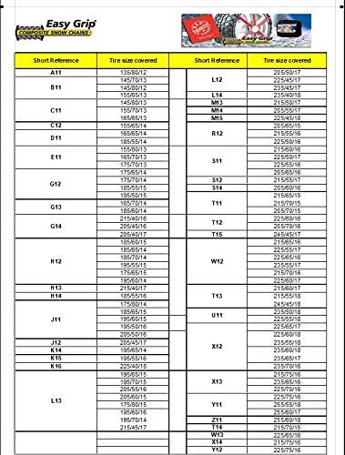 Michelin 92300 Textilschneeketten Easy Grip G12, ABS und ESP kompatibel, TÜV/GS und ÖNORM, 2 Stück,