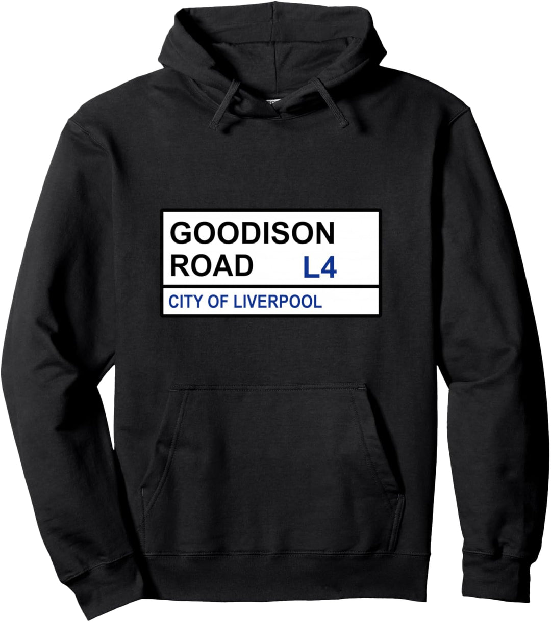 Strassenschild Everton Football Team Goodison Pullover Hoodie