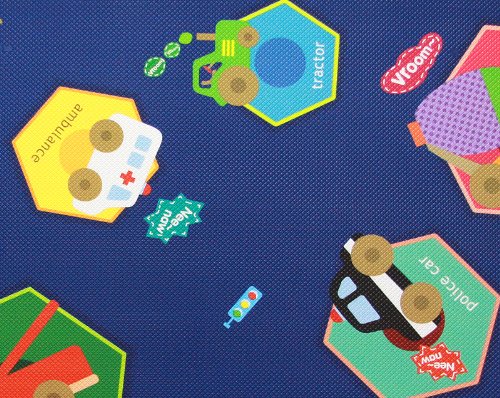 Dwinguler DW-L15-010 Kids Playmat, Mehrfarbig, Extra Large, One Size, Mehrfarbig
