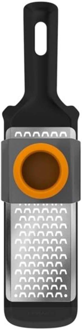 Fiskars Handreibe, Grob, Masse: 32 x 8 cm, Metall/Kunststoff, Functional Form, 1014410, Schwarz Grob