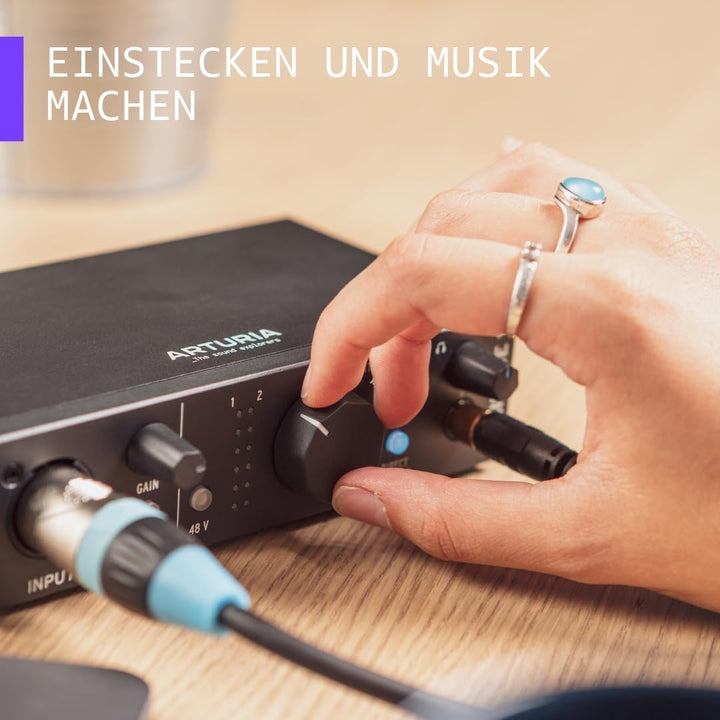 Arturia - MiniFuse 4 - Kompaktes USB-Audio-Interface mit Kreativer Software für Hochwertige Aufnahme