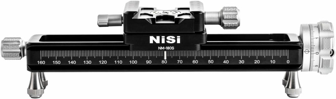 NiSi NM180 Makro Fokussierschiene - 360° Rotierbar Stabiler Makroschlitten/Makro Einstellschlitten/M